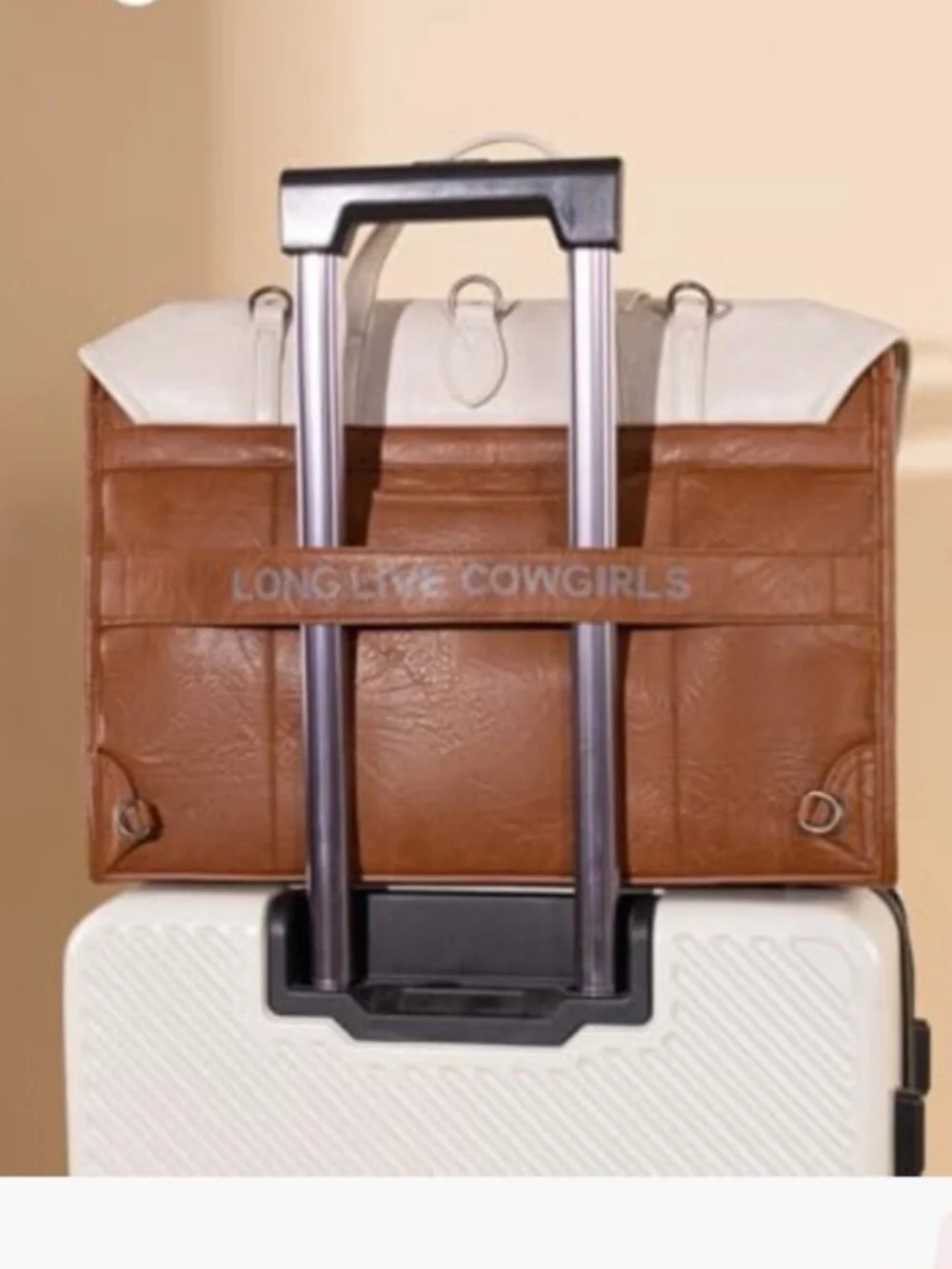 Wrangler Two-Tone Brown & Cream Laptop Backpack Brief